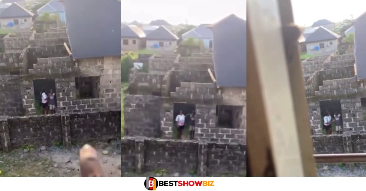(Video) Woman Caught Chopping A 12-Year-Old Boy In An Uncompleted Building