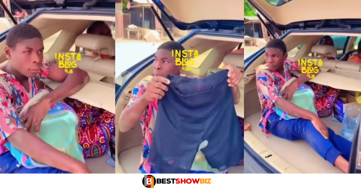 “Yahoo Boys Paid Me” – Young Man an Caught Stealing Ladies’ "Dross" Confesses (VIDEO)