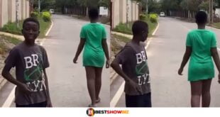 "I wish i can get" Young boy says after seeing the nyᾰsh of a girl passing by (Watch video)