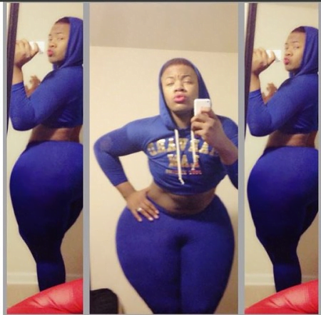 Man with wide hips causes confusion on social media as he gives slay queens pressure (see photos)