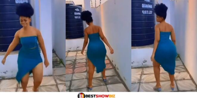 Beautiful lady flaunts her big nyἀsh and perfect skin as she tw3rks in a video (watch)