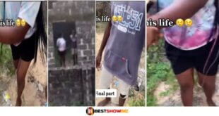 25 years old lady caught trying to rἆpḝ 12 years old boy in an uncompleted building (watch video)
