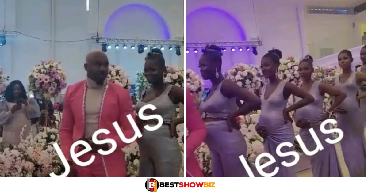 Man storms party with his 6 pregnant girlfriends (see photos)
