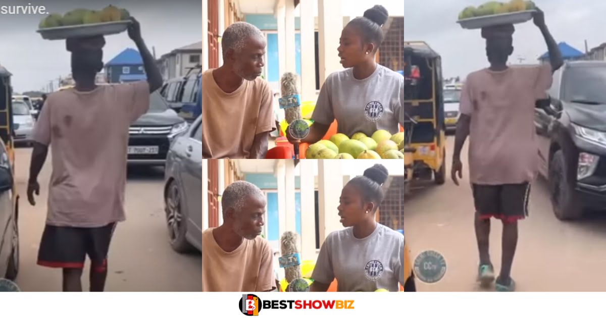 66 years old Man reveals he has to sell mangoes to help his sick wife (watch sad video)