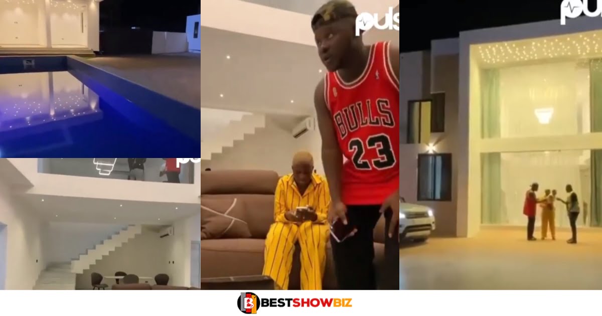 See the beautiful video of Medikal and Fella Makafui expensive mansion (Watch video)