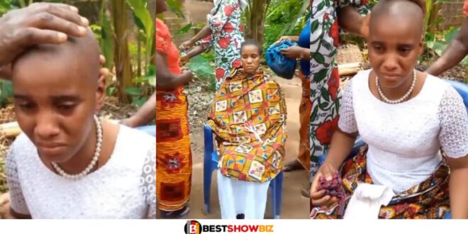 23 years old widow cries as her husband's family members maltreat her (watch video)