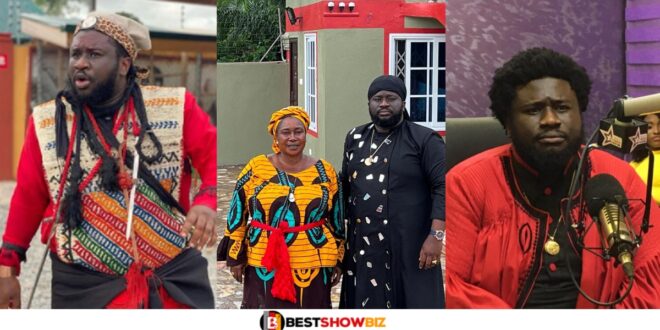 "My mom said she is proud of me"- Ajagurajah says as he flaunts his mother online for the first time (photo)