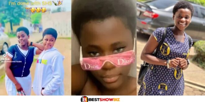 Beautiful girl whose several leἃk videos trended on social media finally completes SHS (watch video)