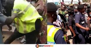 Sad video of City Guard beating a trader old enough to be his mother enrage social media (watch)