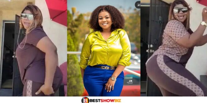 Gospel singer Empress Gifty shows her inner Slay queen as she shakes her big nyἆsh (watch video)
