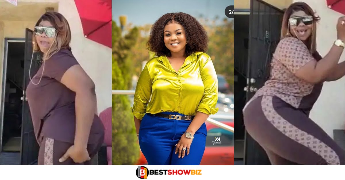Gospel singer Empress Gifty shows her inner Slay queen as she shakes her big nyἆsh (watch video)