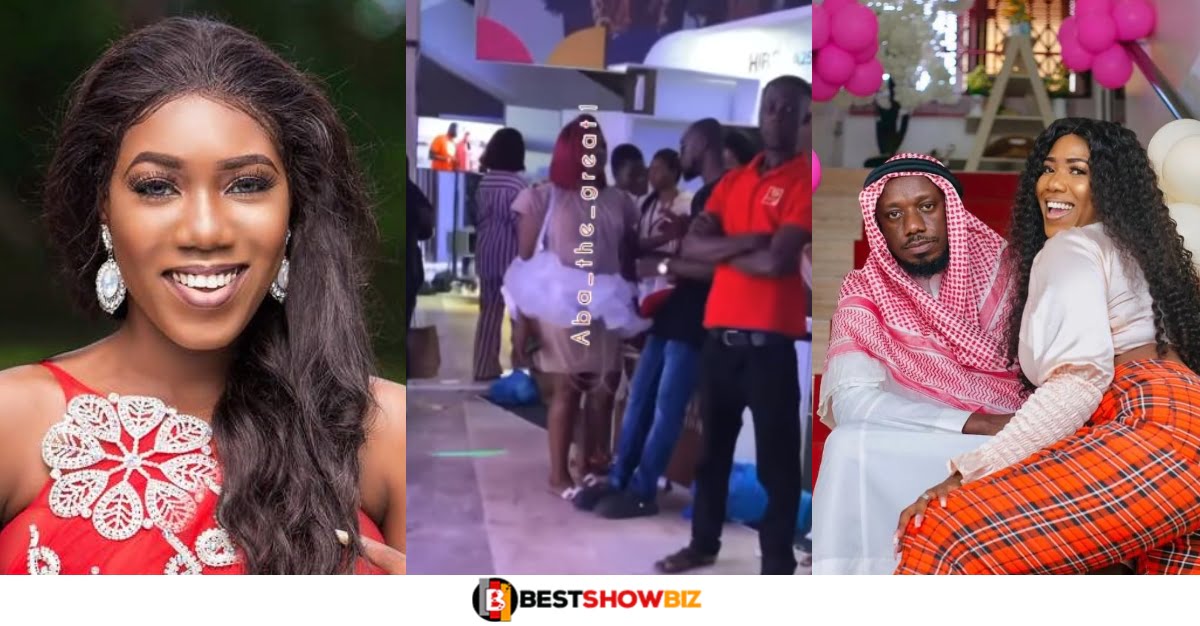 Heavily pregnant Victoria Lebene spotted at a public event (watch video)