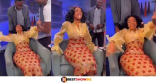 "I can't breath"- Serwaa Amihere complains over her tight corset (watch video)