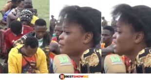 "I don't do Galamsey, I'm a prost!tute"- Nigerian Lady arrested among Galamsey operators plead (watch video)