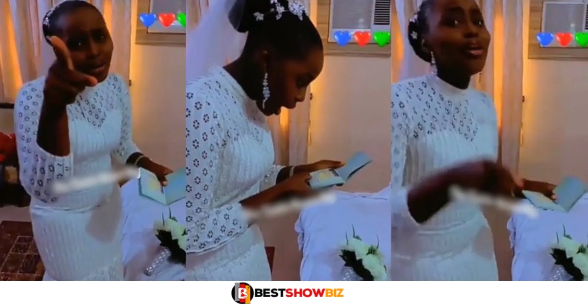 "I will chop you well tonight don't worry"- Bride Promises Groom at their wedding