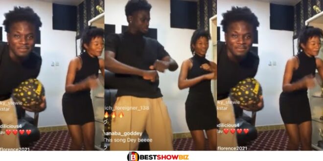 Kuami Eugene spotted having fun with his housemaid Mary (watch video)