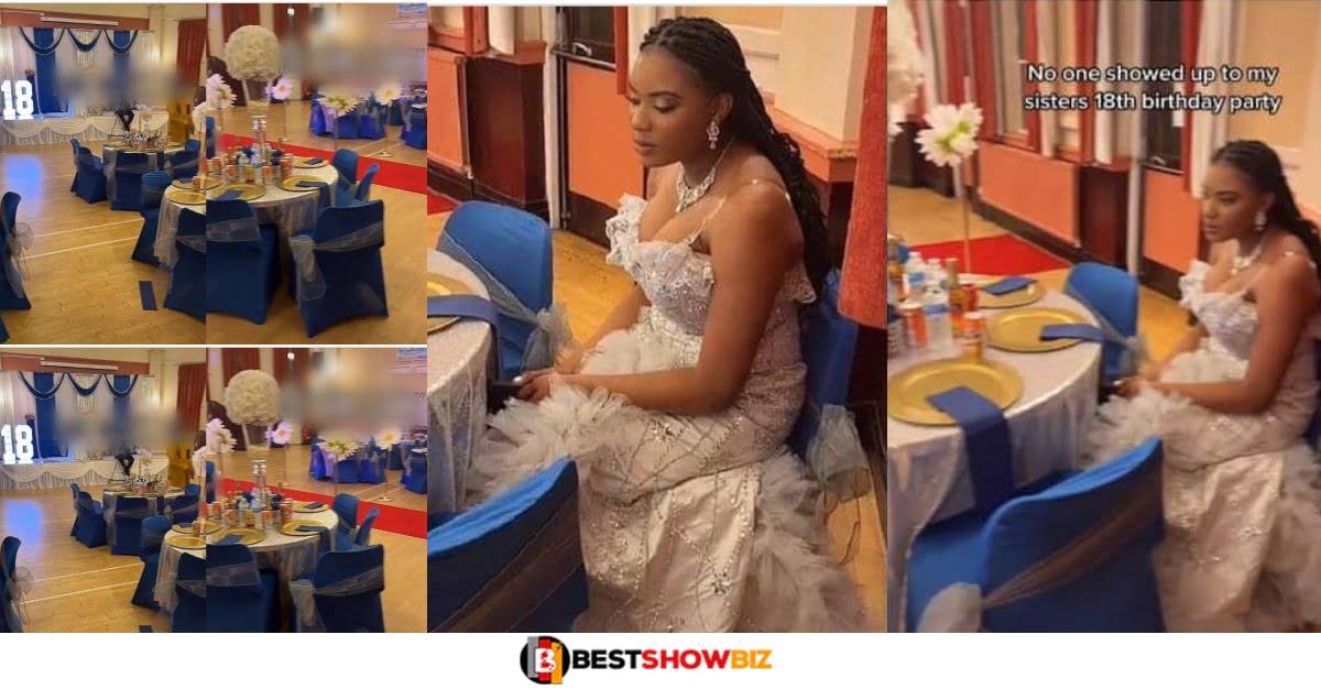 Lady cries after no one showed up to her birthday party (Watch video)