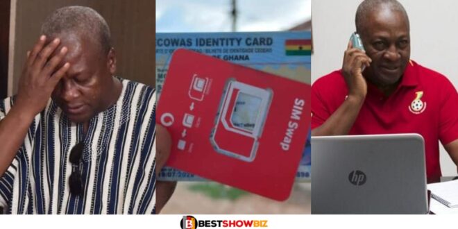 "My sim card was blocked despite the fact that I had registered them"- ex-president Mahama