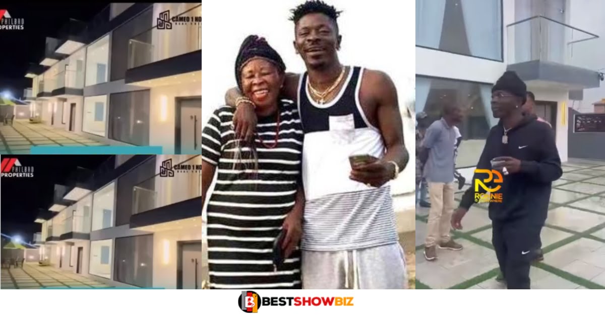 Shatta Wale buys a new mansion whiles his mother remains homeless (watch video)
