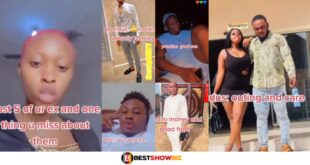 Slay queen posts 5 of her ex-boyfriends and reveals what he misses about them (watch video)