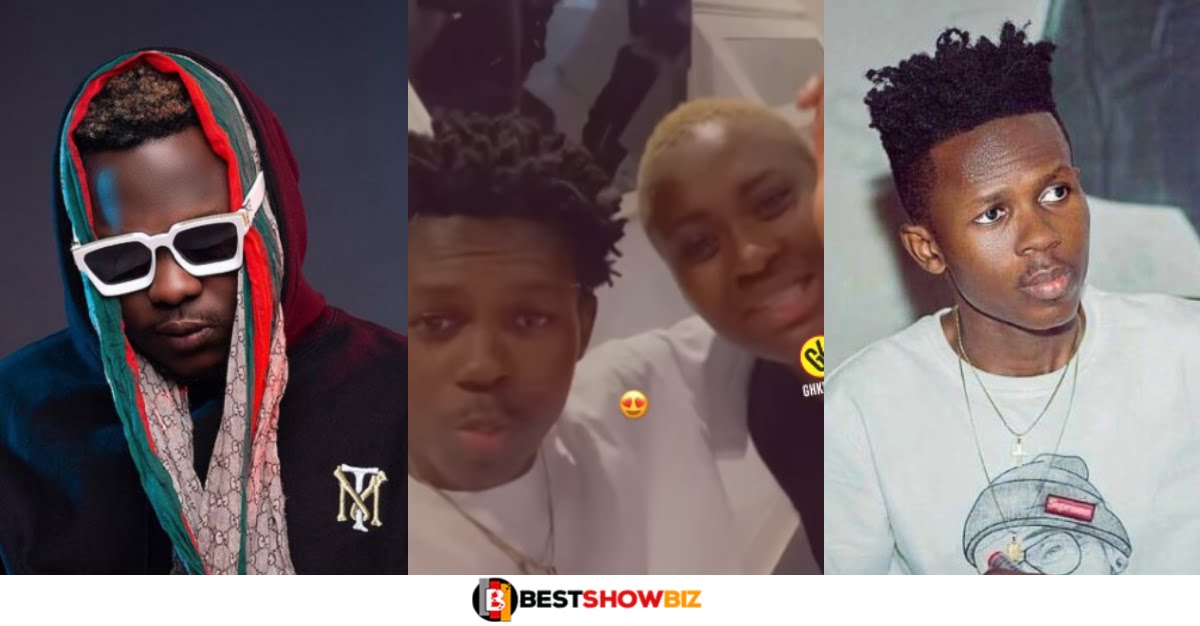 Strongman spotted in medikal's house after their heated beef (watch video)