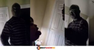 "You have given me Gono"- Elderly Man cries as he accuses his young wife of cheating, wife laughs at him. (watch video)