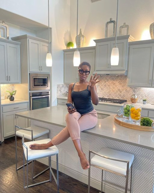 Mzvee shares photos of her lavish Kitchen on social media (images)