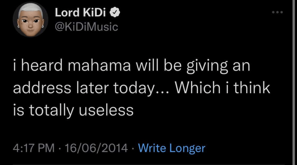 "I was young and stup!d, forgive me"- KiDi begs after his old tweets went viral