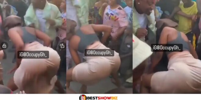 Young lady with big nyἆsh tw3rks on the streets (watch video)