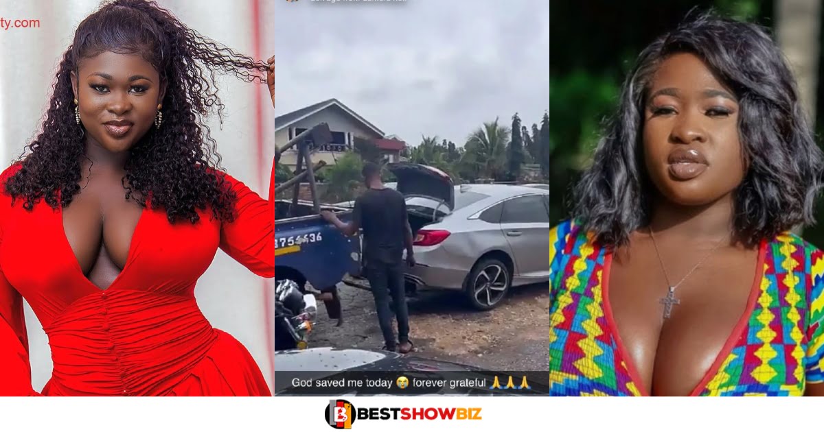 "God saved my life today"- Grateful Sista Afia reveals after she was involved in an accident
