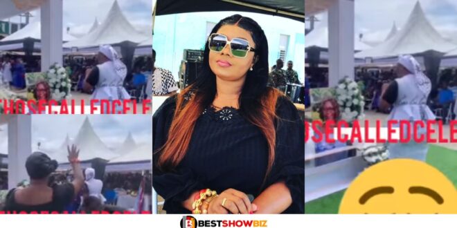 Empress Gifty 'Fights' Old Woman At Sister And Grandmother’s Funeral (watch video)