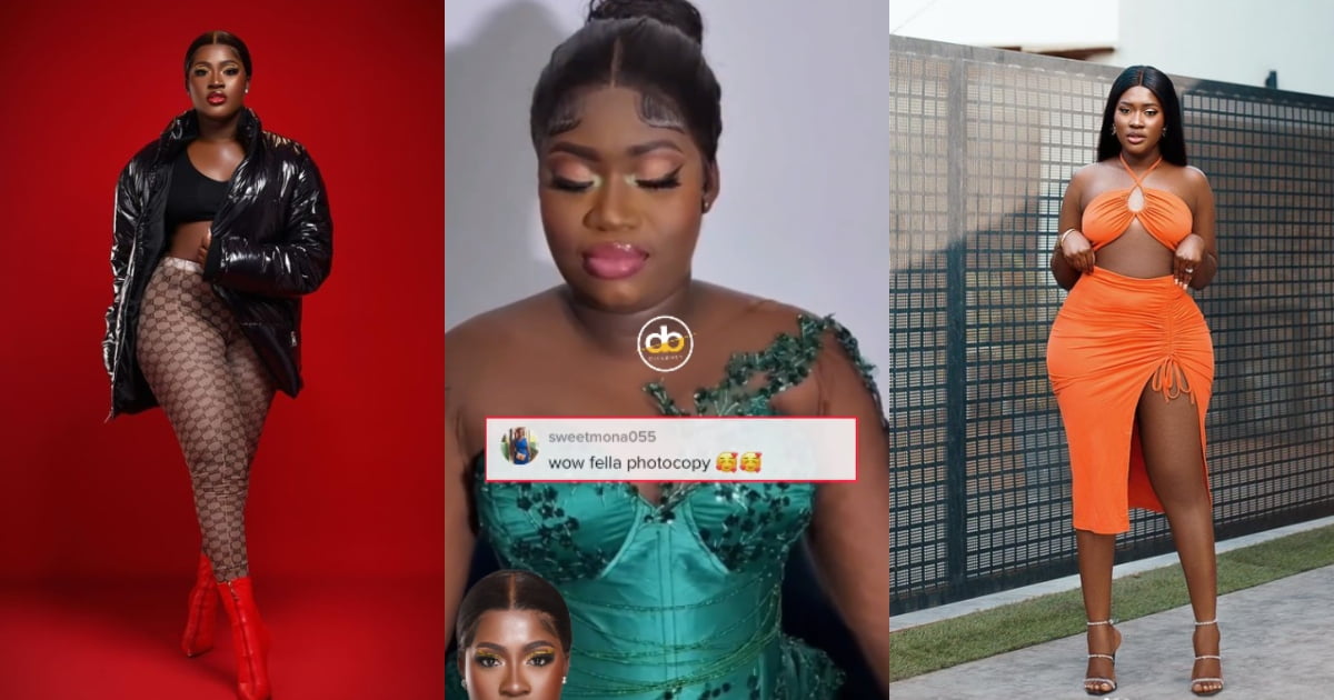 Fella Makafui’s Lookalike Storms Social Media With Her Heavy Curves (watch video)