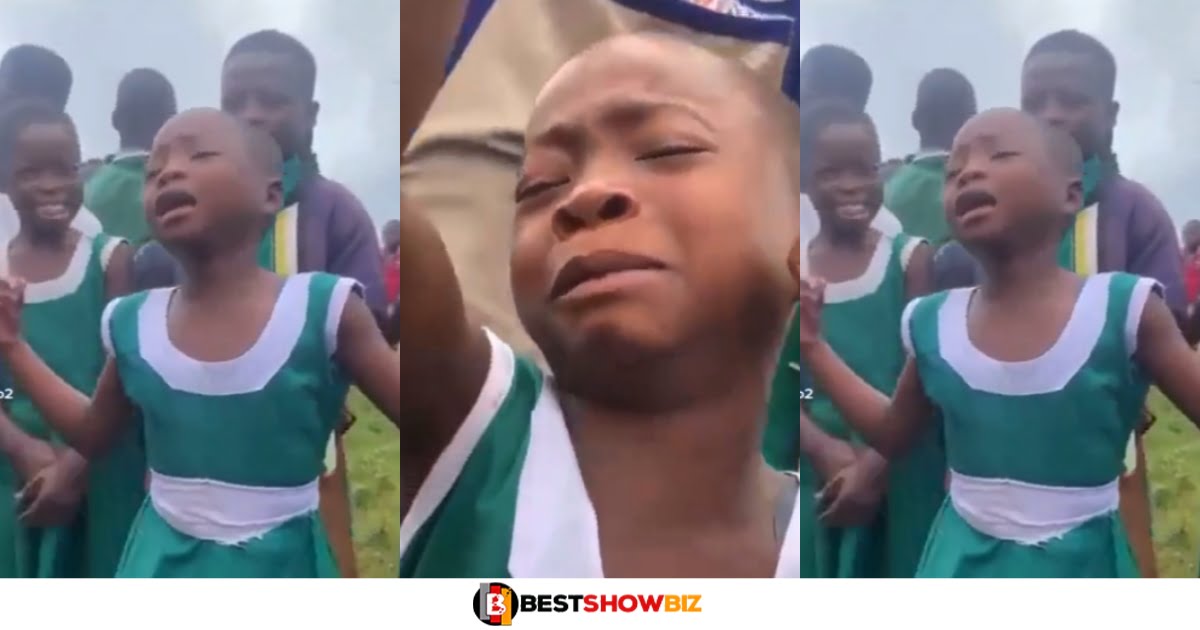 Primary school girl dramatically cries out her emotions over a heartbreak song (watch video)
