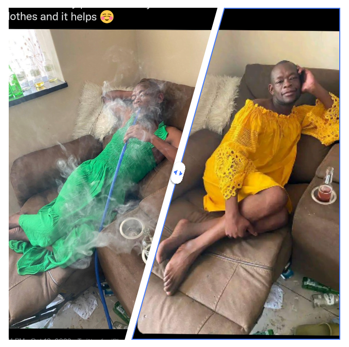 "I always wear my wife's cloth when I miss her"- Man reveals as he shares photos