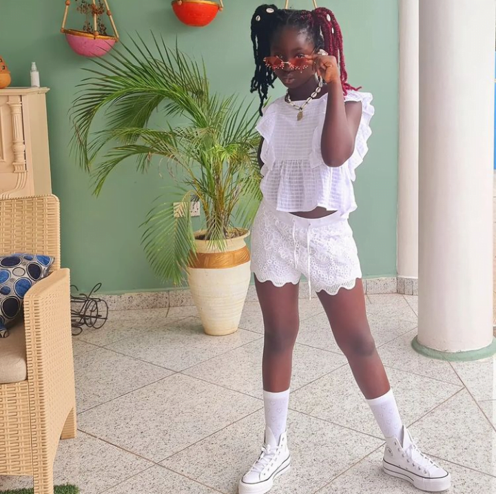 Okyeame Kwame's daughter, Shanti dazzles in new stunning photos