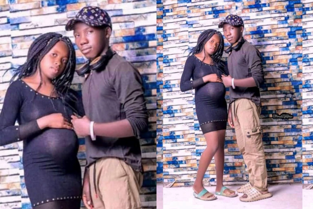 Netizens shocked after 12 years old boy impregnates his 10 years old girlfriend