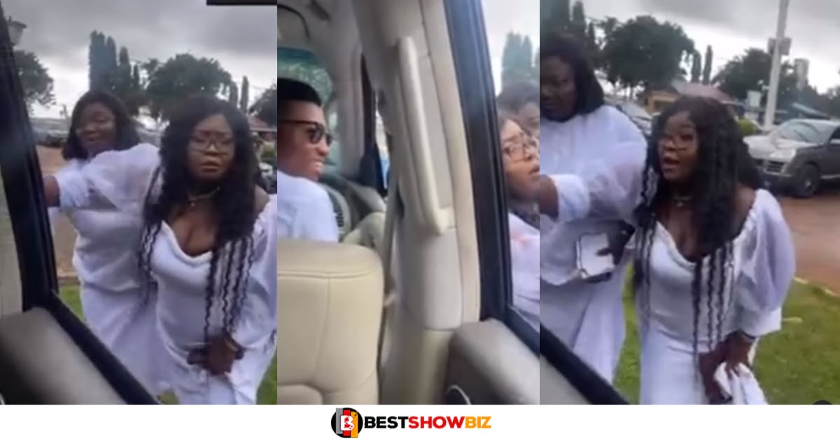 Lady almost collapse after seeing Kofi Kinaata for the first time (Watch video)