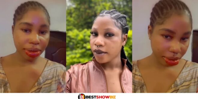 "This is not what I wanted"- Slay Queen Laments after pink lip surgery went wrong. (video)