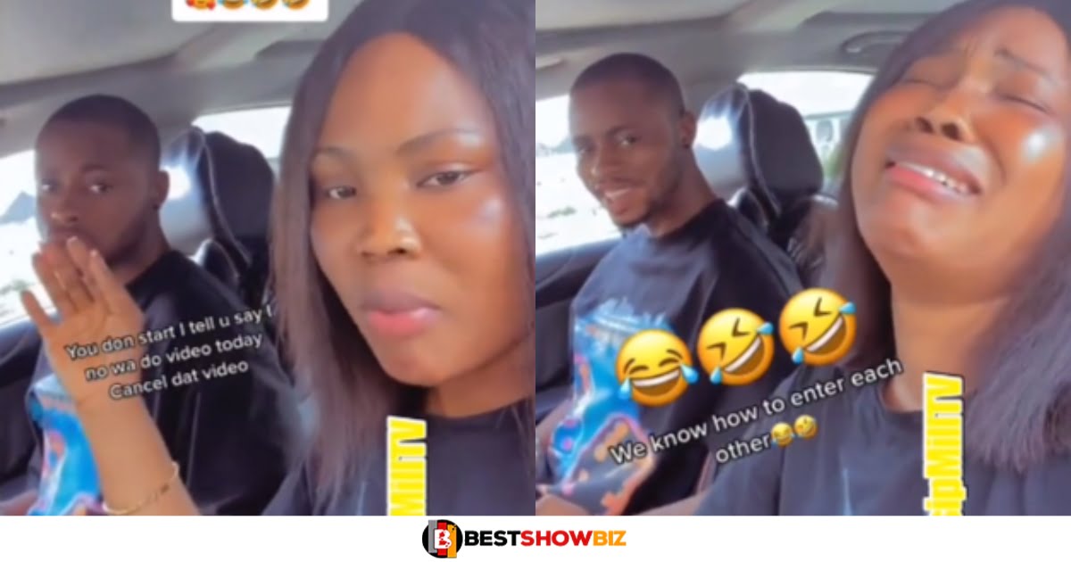 "My boyfriend is too handsome"- Lady reveals her fear as she shed tears (watch video)
