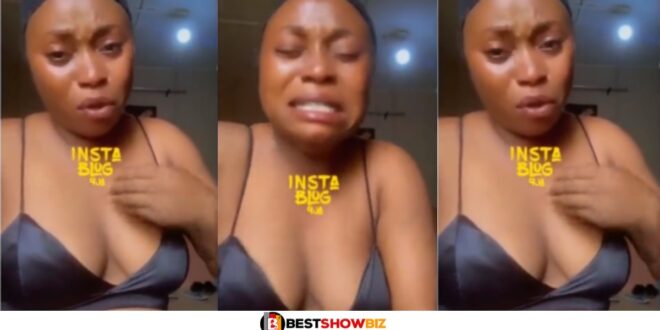 "My best friend who introduced me to Ashἆwo work is getting married on Saturday"- Lady cries (watch video)