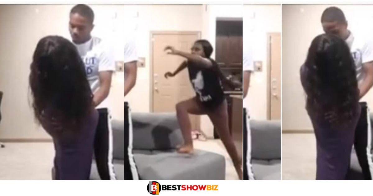 I Have Forgiving You Six Times But Not This One- Man Angrily Kicks Girlfriend For Cheating Seven Times (watch video)