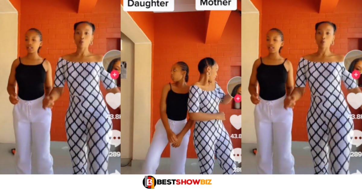 "They look like twins"- Netizens react to a video of a mother and her daughter dancing (watch)