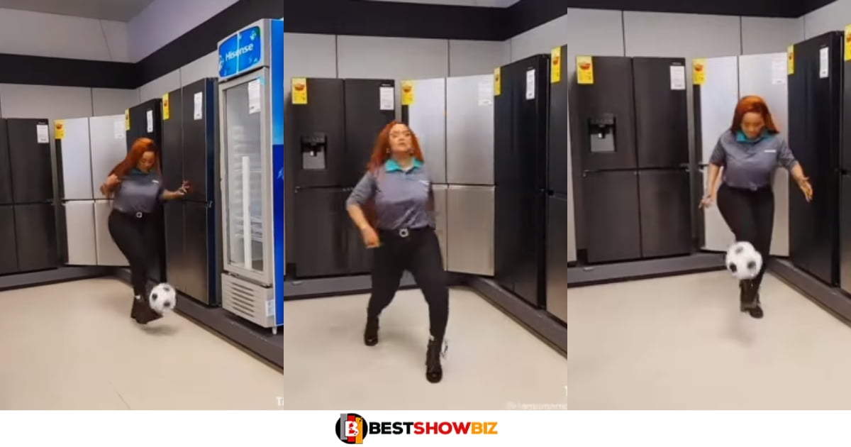 Nana Ama McBrown shows her football skills in a new video.