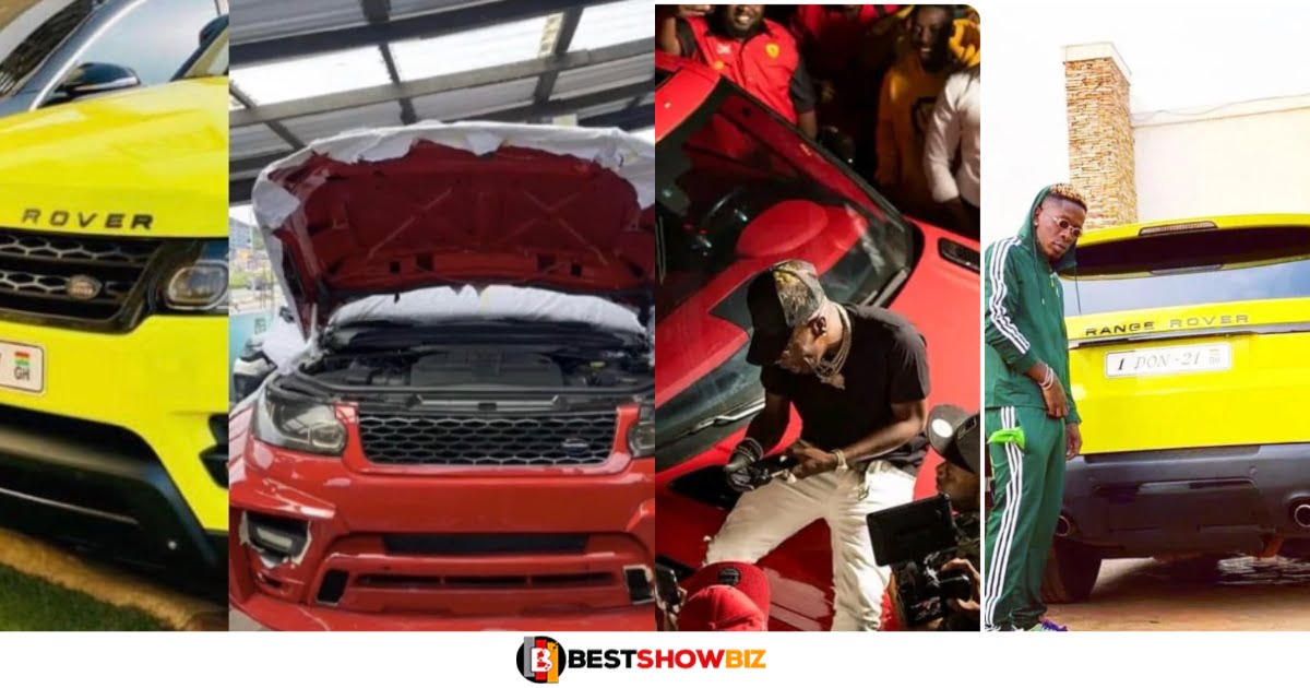 Shatta Wale responds to criticism that he painted his Old Range Rover as new just to trend on social media
