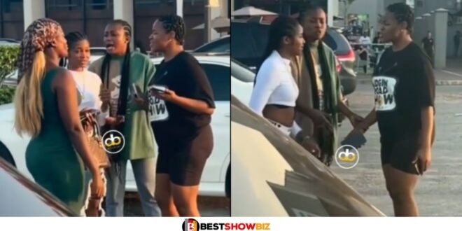 Two Slay queens fight over a guy in public (watch video)