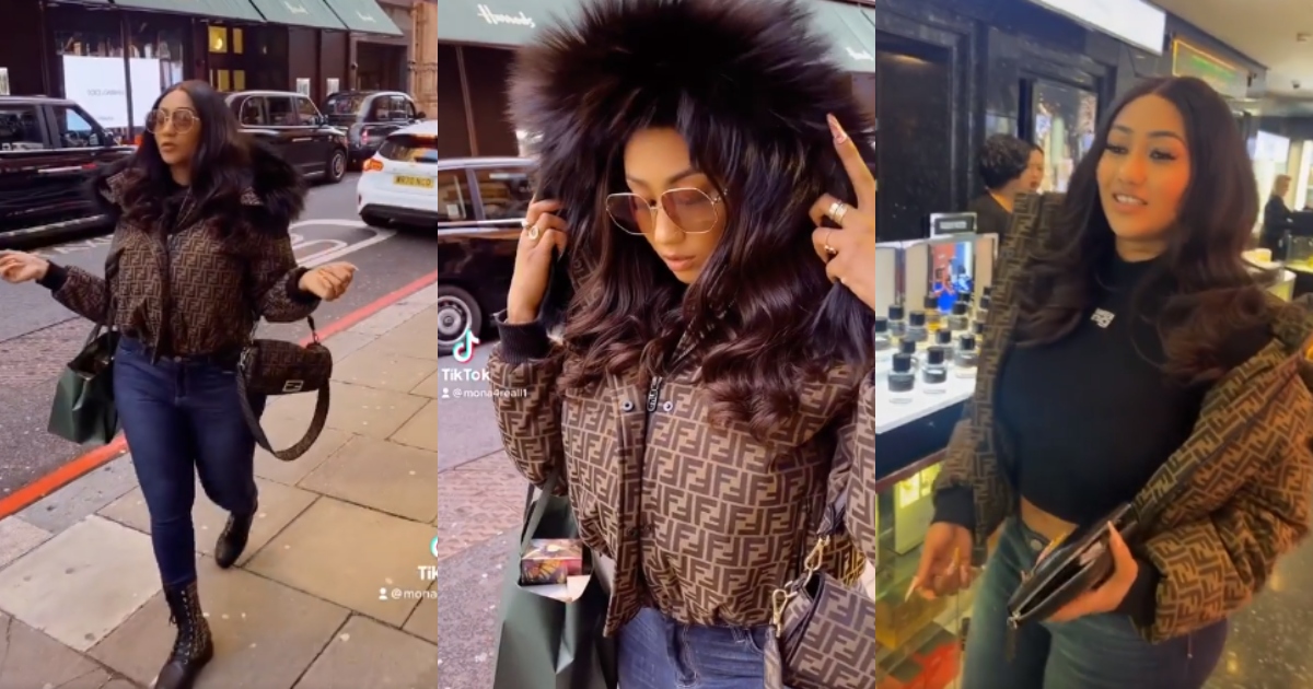 Last video of Hajia4real on the streets of London before her arrest surfaces online