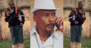 Popular Nigerian actor Hans Anuku reportedly runs mad - Video of him roaming the street goes viral