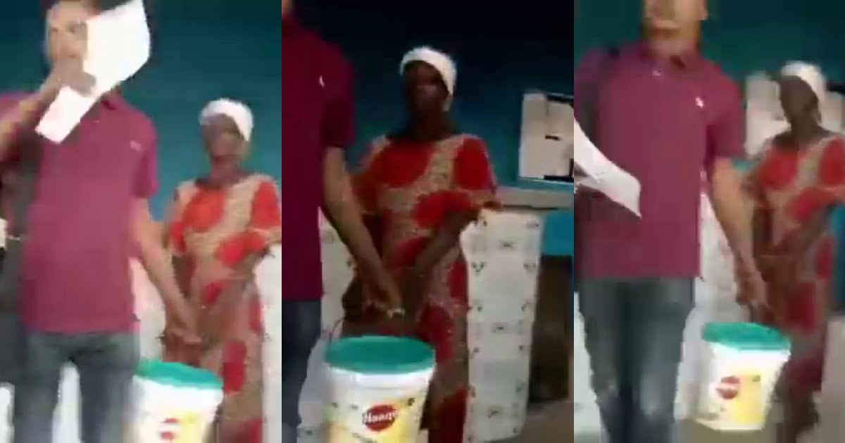Watch Video - 50-year-old woman caught stealing a 2-year-old girl in a bucket