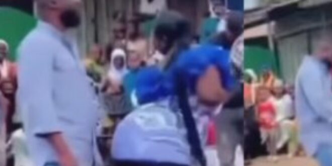 Man spotted grinding a woman with big nyἆsh in public (Watch video)