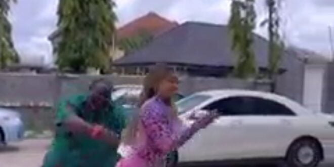 Video of slay queen ch()pping Love Publicly with her sugar Daddy causes stir online (Watch)